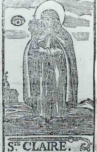 Bois gravé du XVIII° siècle, extrait des Kyriolés de Remiremont.