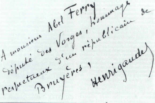 Ecriture de Henri Gaudel