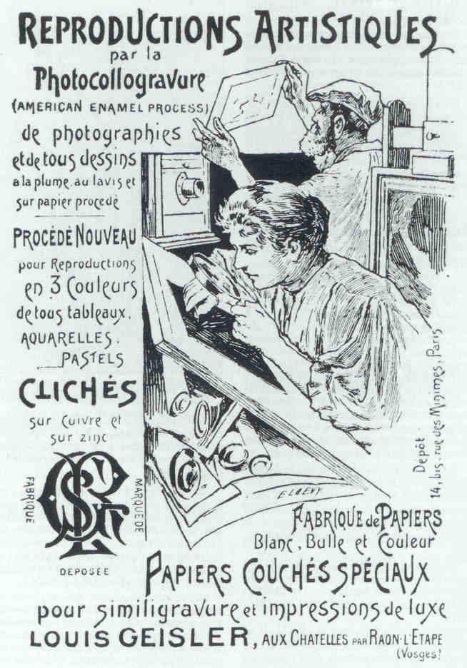 Publicité pour les produits Louis Geisler (Stegmuller, <em>Guide de Saint-Dié</em>, 2ème édition).