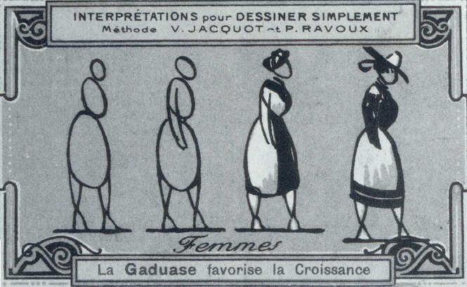 Carton publicitaire (vers 1900) diffusant la méthode de dessin de Victor Jacquot.