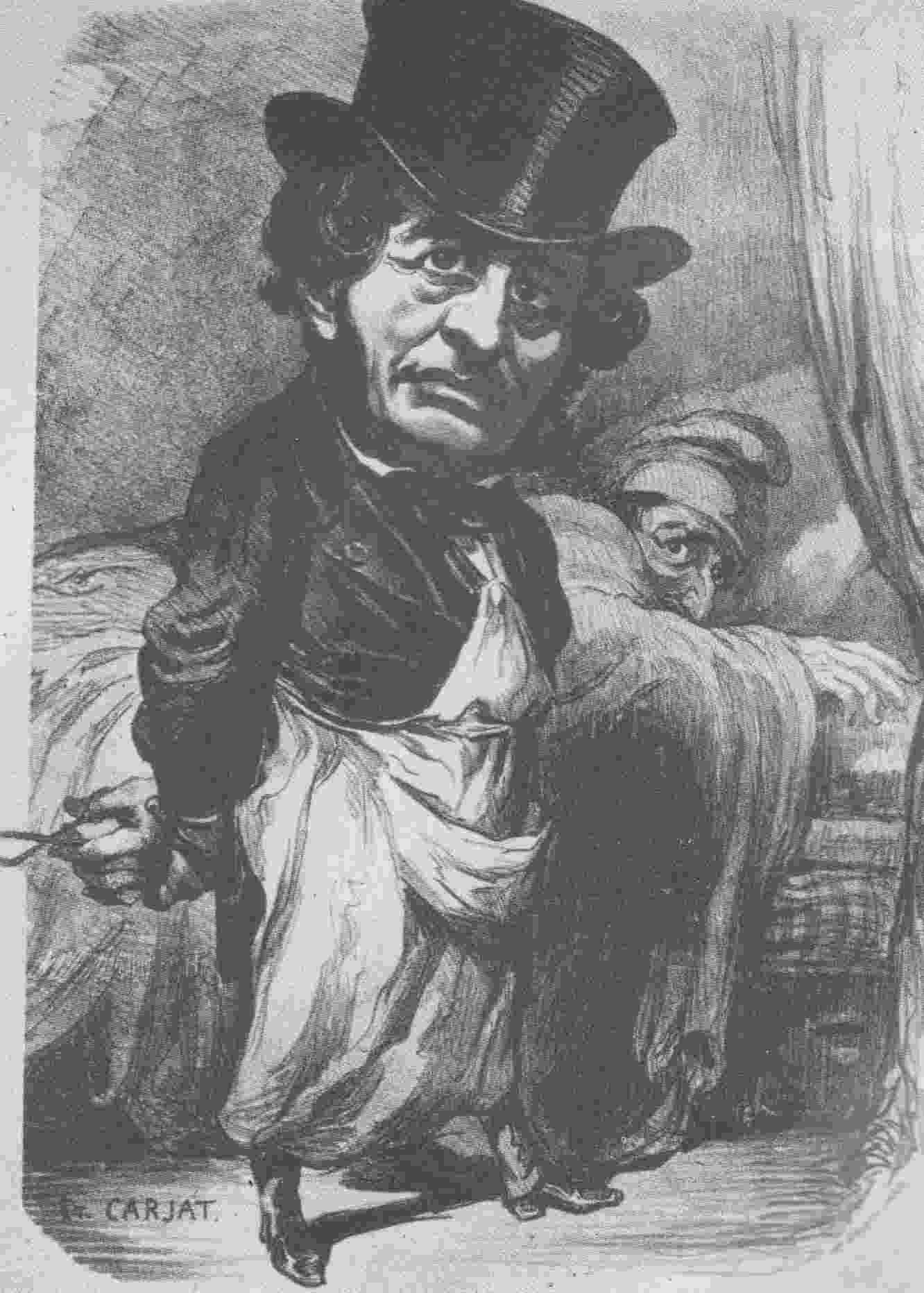 Le Docteur Malgaigne, lithographie de Carjat.