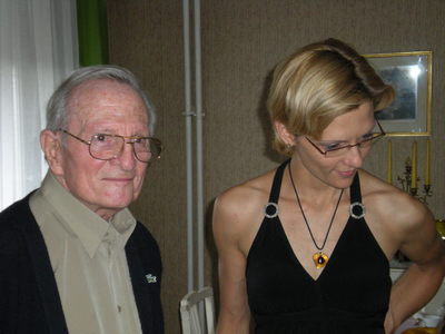 Michel Henriot et Sandrine Humbert, sa petite-fille.