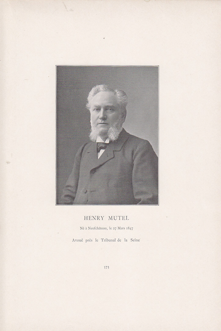 Henry Mutel, 1902.