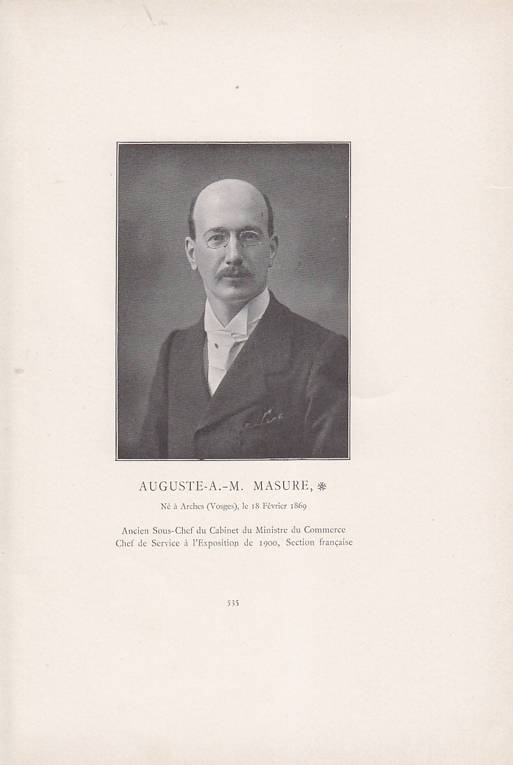 Auguste Masure, 1902.